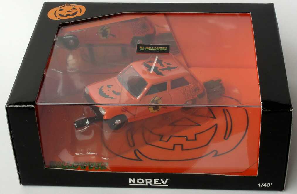 Foto 1:43 Renault R5 orange Happy Halloween mit Besen Norev 510502