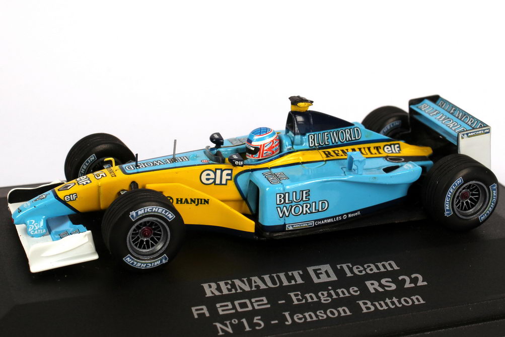 Foto 1:43 Renault F1 Team RS22 Formel 1 2002 Nr.15, Jenson Button Universal Hobbies 2190
