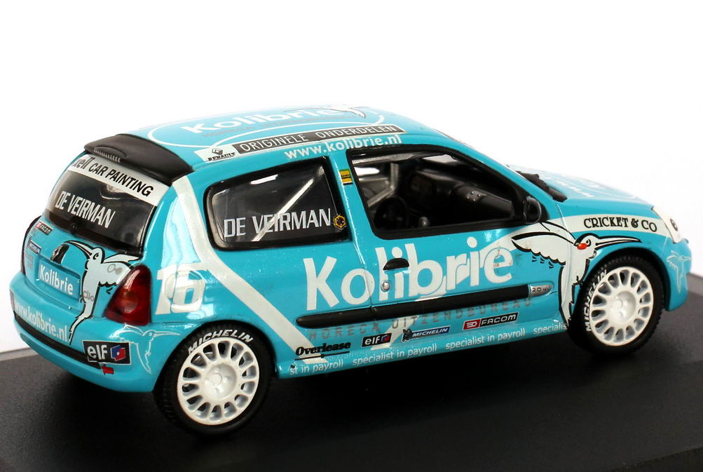 Foto 1:43 Renault Sport Clio Cup Elf 2001 Kolibrie Nr.16, de Veirman Universal Hobbies 2365