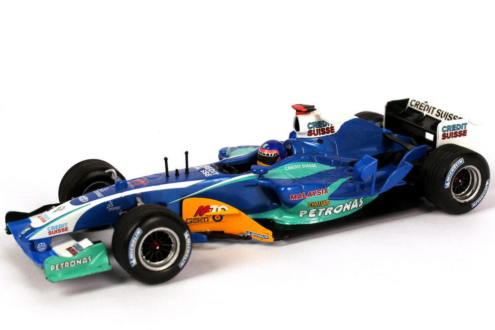 Foto 1:43 Sauber Petronas C24 Formel 1 2005 Petronas Nr.11, J. Vinneneuve Minichamps 400050011