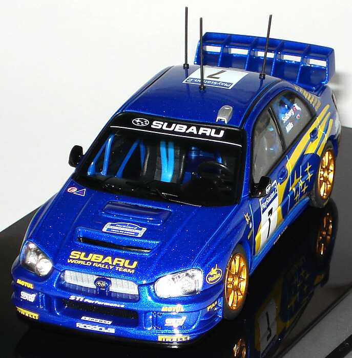 Foto 1:43 Subaru Impreza WRC 2003  Nr.7, Solberg / Mills (Winner of Rally France) AUTOart 60393