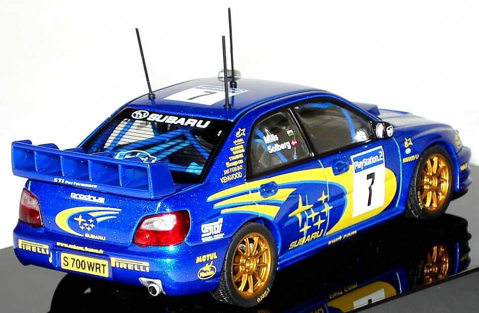 Foto 1:43 Subaru Impreza WRC 2003  Nr.7, Solberg / Mills (Winner of Rally France) AUTOart 60393