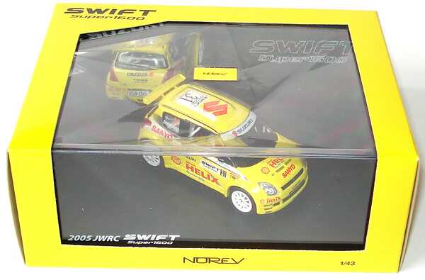 Foto 1:43 Suzuki Swift Super 1600 JWRC 2005 Shell Helix, Sanyo Nr.31, Andersson Werbemodell Norev 99000-79N12-MNC