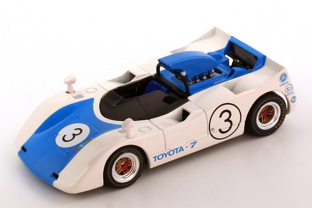 Foto 1:43 Toyota 7 Japan GP 1969 Nr.3 weiß/blau Ebbro 43664