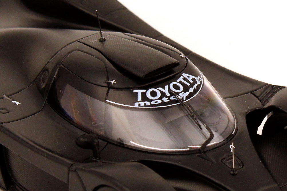 Foto 1:43 Toyota GT-One Plain-Color-Model schwarz-matt hpi-racing 8150
