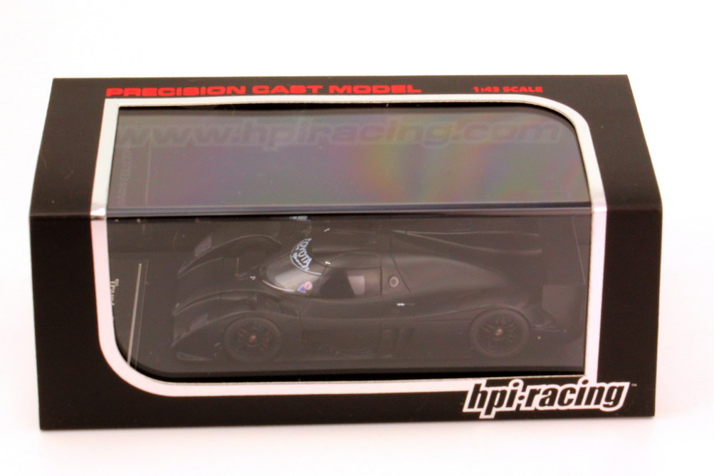 Foto 1:43 Toyota GT-One Plain-Color-Model schwarz-matt hpi-racing 8150