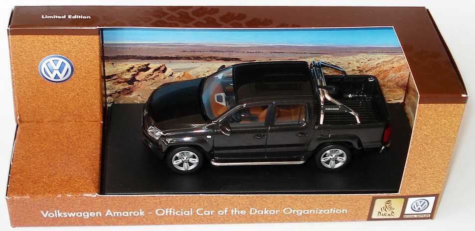 Foto 1:43 VW Amarok Pick Up deepblack-met. Sondermodell Rallye Dakar Werbemodell Minichamps 2H7099300AC9X