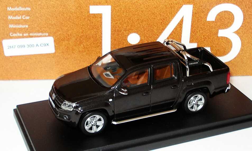 Foto 1:43 VW Amarok Pick Up deepblack-met. Sondermodell Rallye Dakar Werbemodell Minichamps 2H7099300AC9X