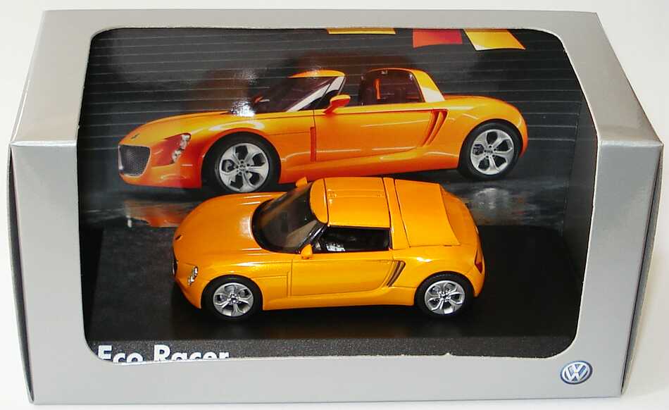 Foto 1:43 VW Eco Racer Concept Car gelborange Werbemodell Norev 00V099300ER018