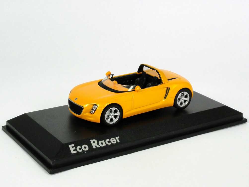 Foto 1:43 VW Eco Racer Roadster Concept Car 2005 gelborange Norev 840110