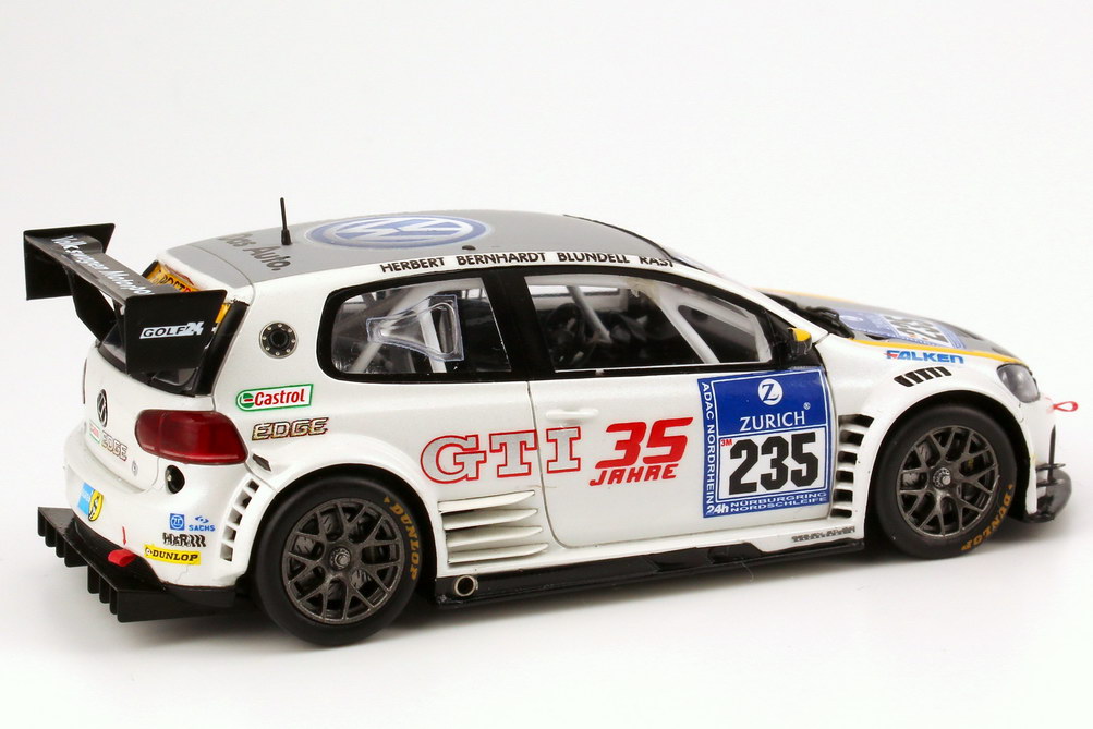 Foto 1:43 VW Golf24 24h Nürurgring 2011 35 Jahre GTI Nr.235, Johnny Herbert / Patrick Bernhardt / Mark Blundell / René Rast Werbemodell Spark 5K1099300C655