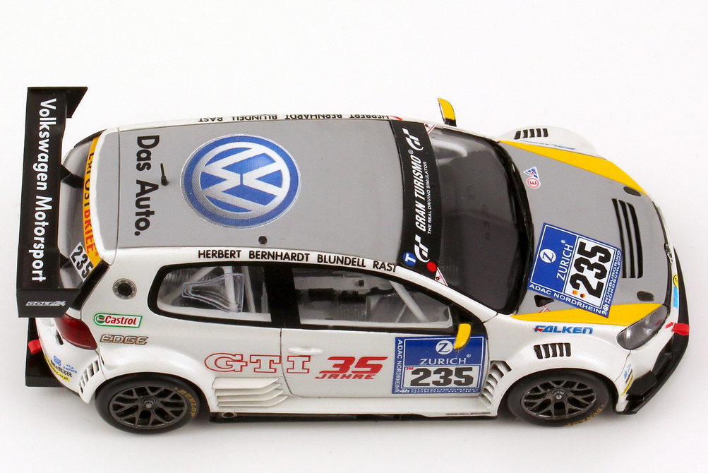 Foto 1:43 VW Golf24 24h Nürurgring 2011 35 Jahre GTI Nr.235, Johnny Herbert / Patrick Bernhardt / Mark Blundell / René Rast Werbemodell Spark 5K1099300C655