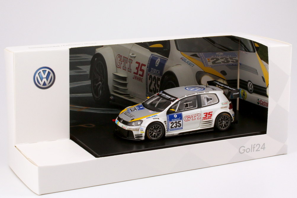 Foto 1:43 VW Golf24 24h Nürurgring 2011 35 Jahre GTI Nr.235, Johnny Herbert / Patrick Bernhardt / Mark Blundell / René Rast Werbemodell Spark 5K1099300C655