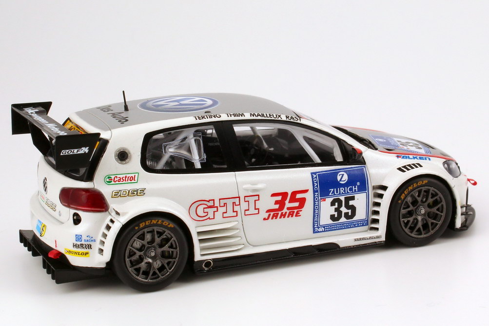 Foto 1:43 VW Golf24 24h Nürburgring 2011 35 Jahre GTI Nr.35, Peter Terting / Nicki Thiim / Franck Mailleux / René Rast Werbemodell Spark 5K1099300C084
