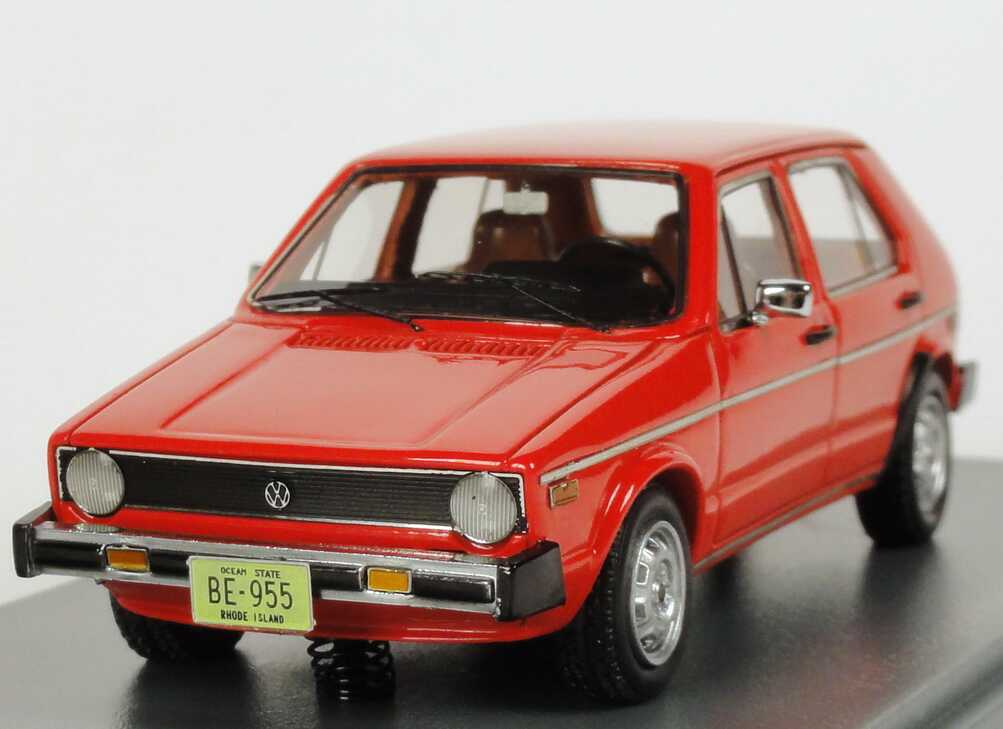 Foto 1:43 VW Golf I / Volkswagen Rabbit 4türig (1975) rot NEO Scale Models 43955
