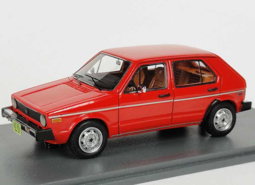 Foto 1:43 VW Golf I / Volkswagen Rabbit 4türig (1975) rot NEO Scale Models 43955