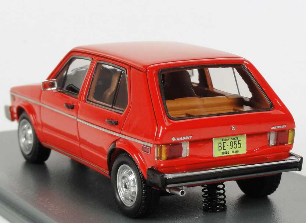 Foto 1:43 VW Golf I / Volkswagen Rabbit 4türig (1975) rot NEO Scale Models 43955