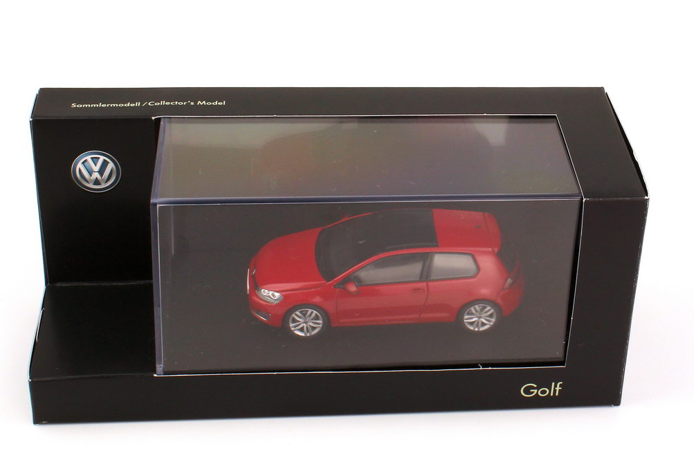 Foto 1:43 VW Golf VII 2012 2türig tornado-rot Werbemodell herpa 5G3099300ANA