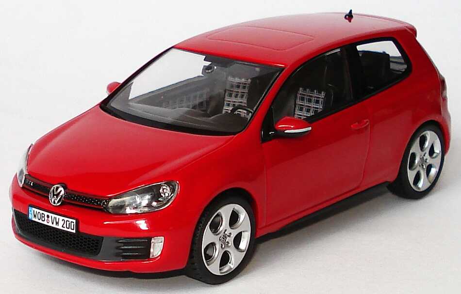 Foto 1:43 VW Golf VI GTI 3türig tornadorot Werbemodell Schuco 5K3099300Y3D
