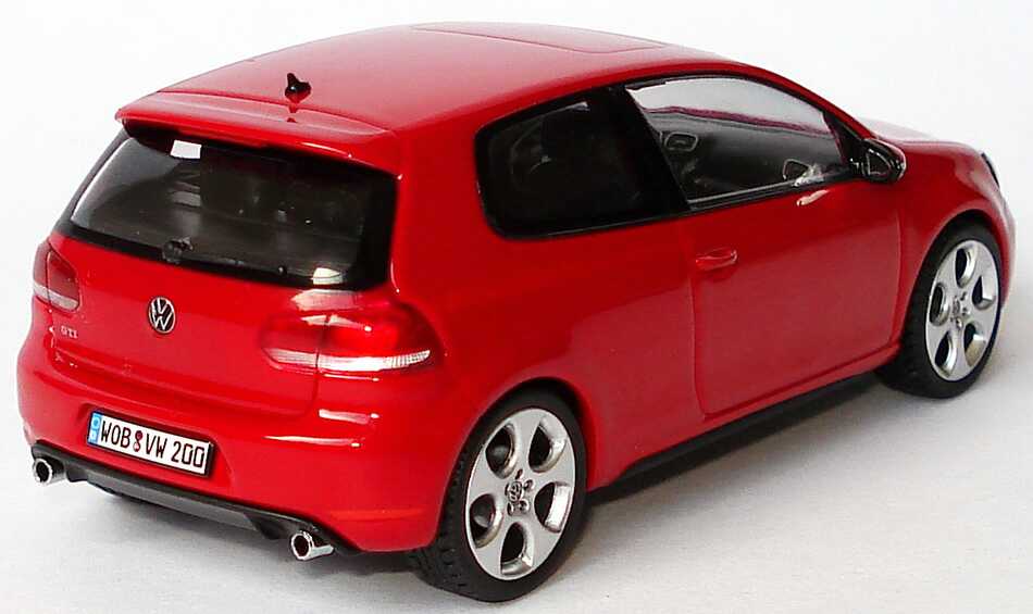 Foto 1:43 VW Golf VI GTI 3türig tornadorot Werbemodell Schuco 5K3099300Y3D