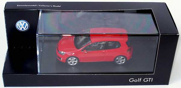 Foto 1:43 VW Golf VI GTI 3türig tornadorot Werbemodell Schuco 5K3099300Y3D