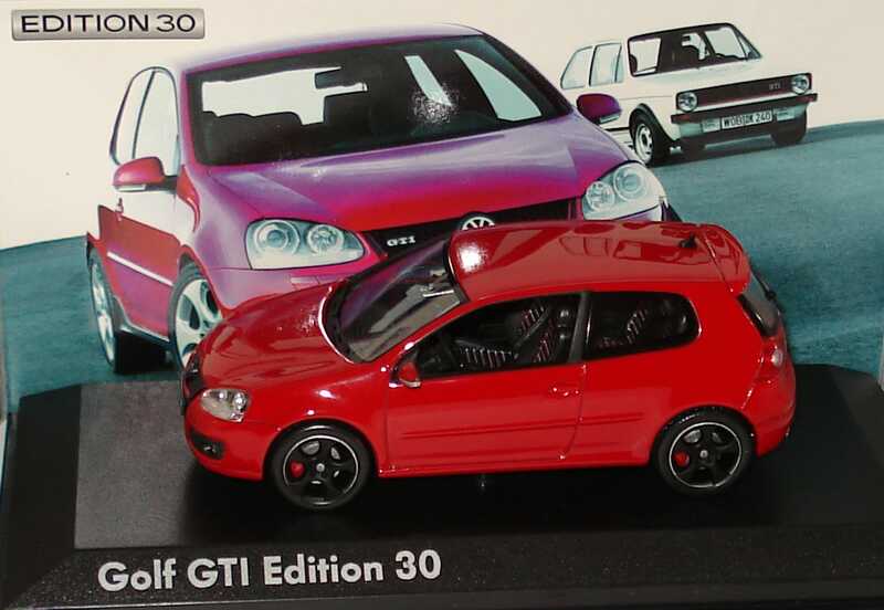 Foto 1:43 VW Golf V GTI Edition 30 tornadorot Werbemodell Norev 1K0099300CY3D