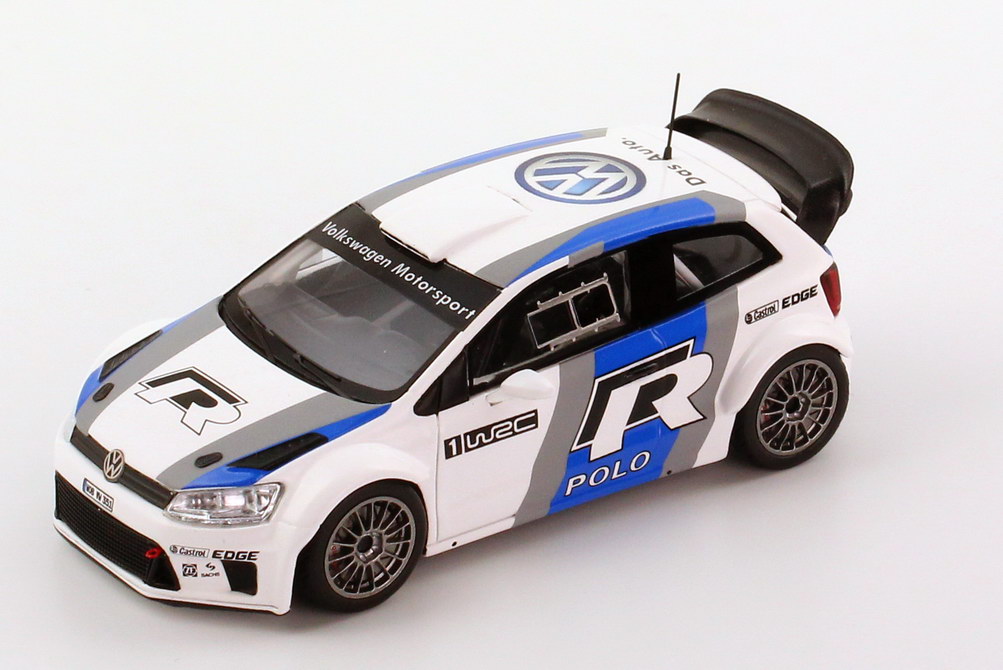 Foto 1:43 VW Polo R WRC 2011/2012 Test Car Werbemodell Spark 6C7099300AJVJ
