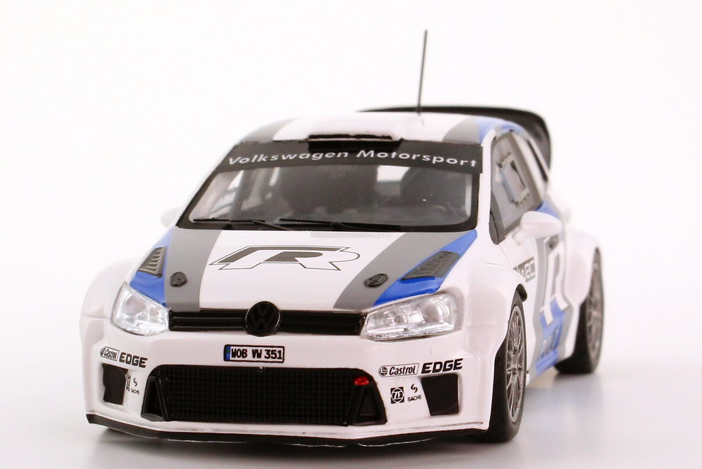 Foto 1:43 VW Polo R WRC 2011/2012 Test Car Werbemodell Spark 6C7099300AJVJ