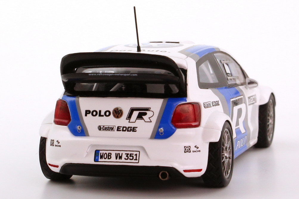 Foto 1:43 VW Polo R WRC 2011/2012 Test Car Werbemodell Spark 6C7099300AJVJ
