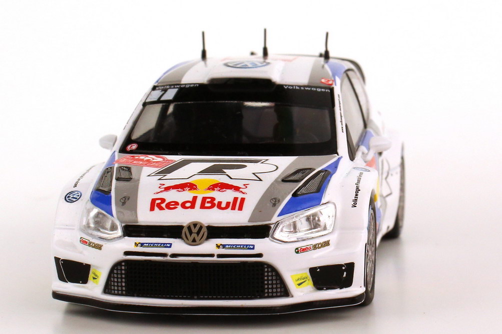 Foto 1:43 VW Polo R WRC Rallye Monte Carlo 2013 Red Bull Nr.7, Jari-Matti Latvala / Miikka Anttila Werbemodell Spark 6C7099300CNP3