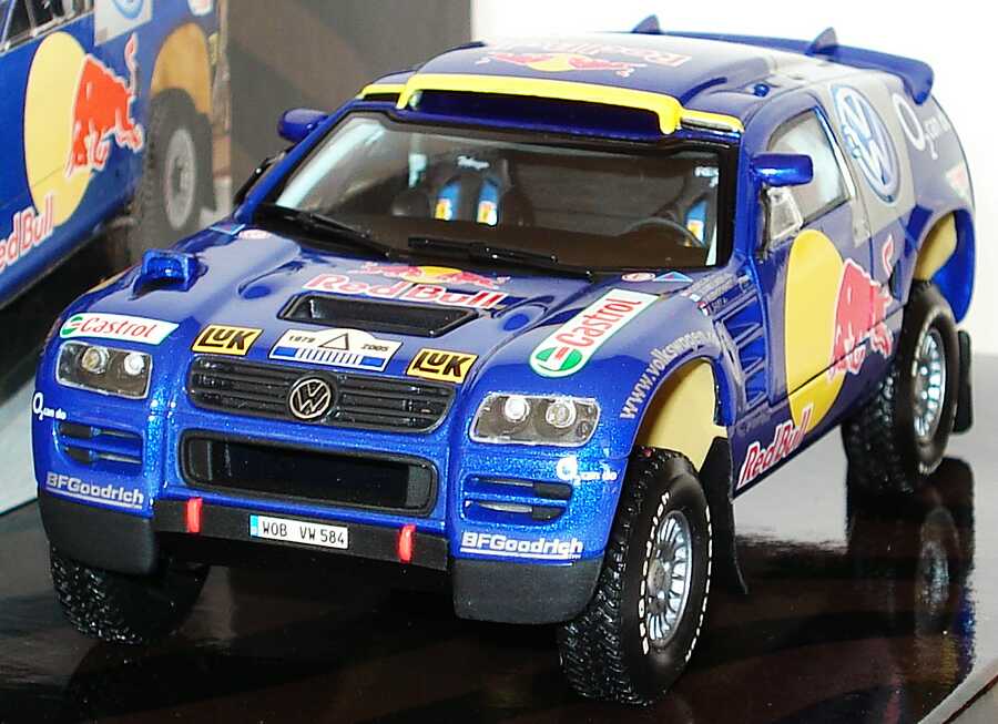 Foto 1:43 VW Race Touareg VW, Red Bull, O2 (Presentation Essen Motor Show 2004) (1 of 1056) Minichamps 436045300