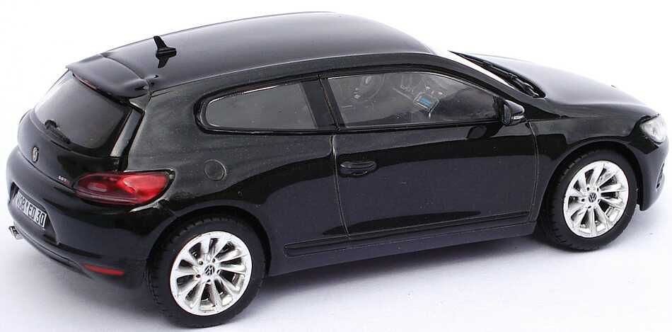Foto 1:43 VW Scirocco III 2.0 TSI deepblackperleffekt Werbemodell Norev 1k8099300C9X