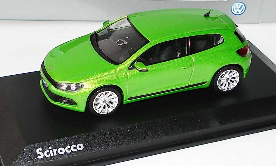 Foto 1:43 VW Scirocco III 2.0 TSI viperngrün-met. Werbemodell Norev 1K809930098B