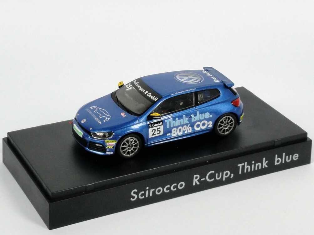 Foto 1:43 VW Scirocco III R-Cup 2010 Think blue. Nr.25, Carlos Sainz Werbemodell Spark 1K1099300CFQC