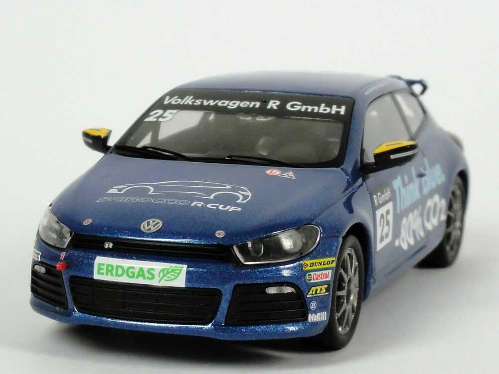 Foto 1:43 VW Scirocco III R-Cup 2010 Think blue. Nr.25, Carlos Sainz Werbemodell Spark 1K1099300CFQC