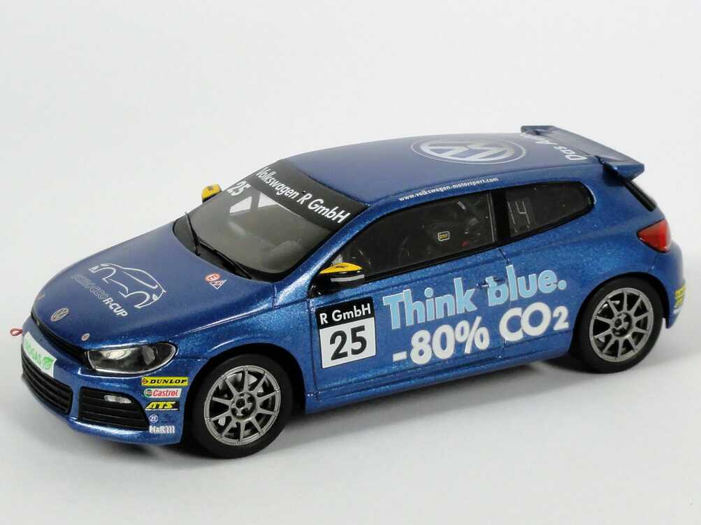 Foto 1:43 VW Scirocco III R-Cup 2010 Think blue. Nr.25, Carlos Sainz Werbemodell Spark 1K1099300CFQC