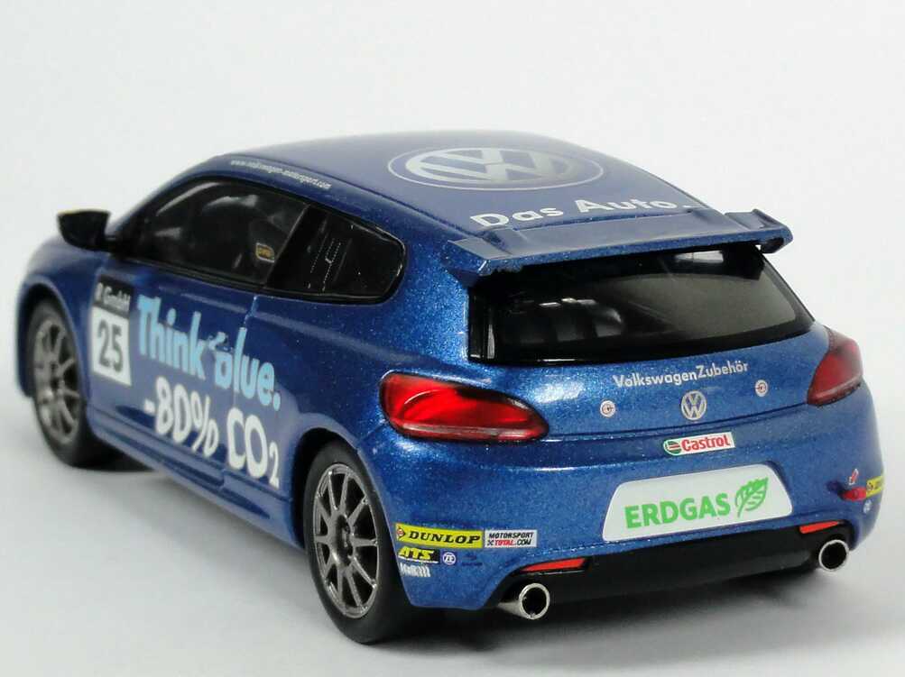 Foto 1:43 VW Scirocco III R-Cup 2010 Think blue. Nr.25, Carlos Sainz Werbemodell Spark 1K1099300CFQC