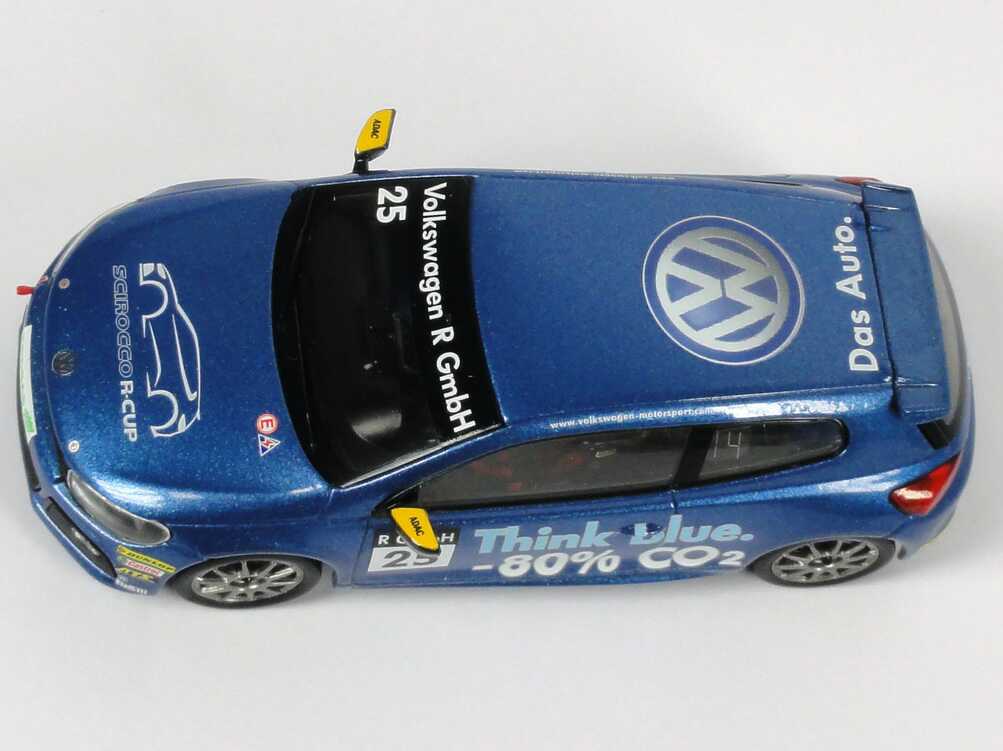 Foto 1:43 VW Scirocco III R-Cup 2010 Think blue. Nr.25, Carlos Sainz Werbemodell Spark 1K1099300CFQC