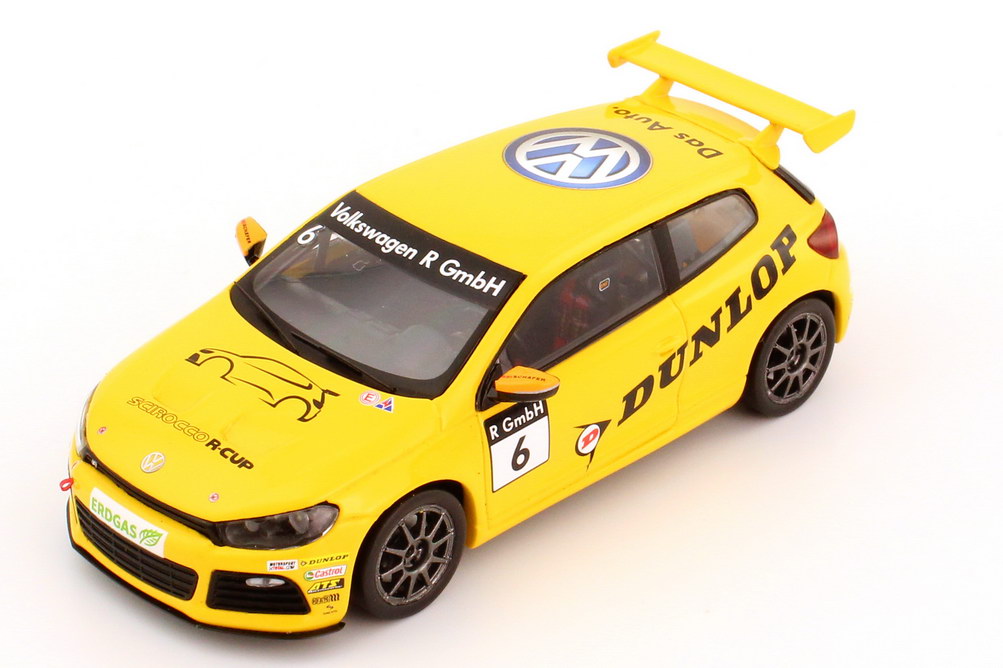 Foto 1:43 VW Scirocco III R-Cup 2012 Dunlop Nr.6 Werbemodell Spark 1K8099300LAAX