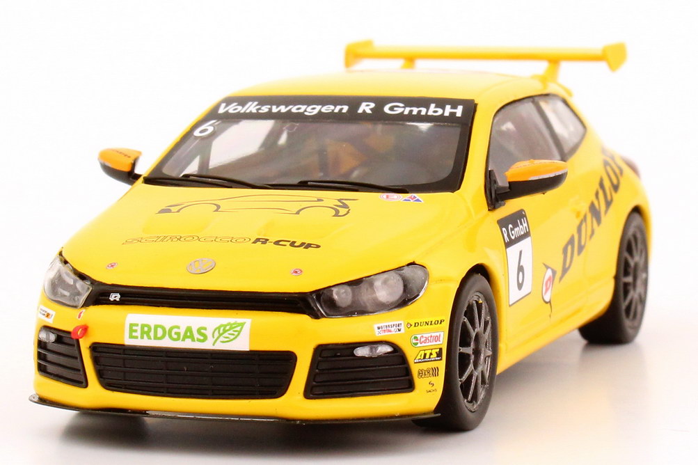 Foto 1:43 VW Scirocco III R-Cup 2012 Dunlop Nr.6 Werbemodell Spark 1K8099300LAAX