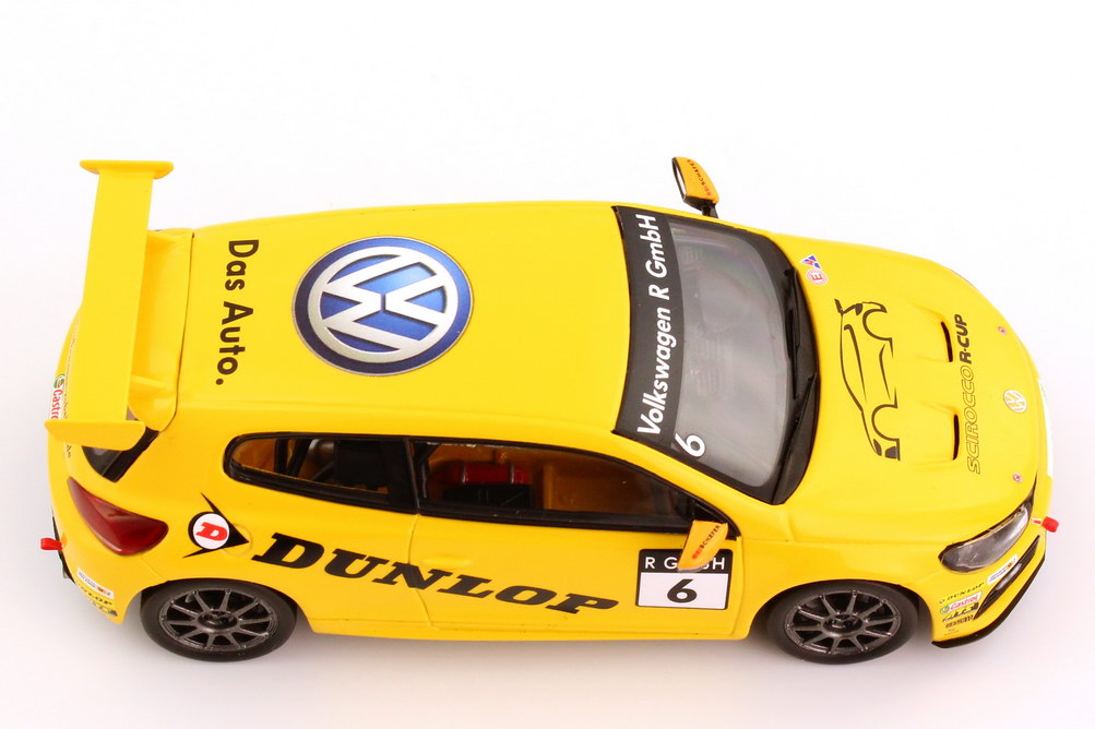 Foto 1:43 VW Scirocco III R-Cup 2012 Dunlop Nr.6 Werbemodell Spark 1K8099300LAAX