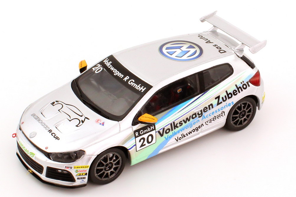 Foto 1:43 VW Scirocco III R-Cup 2012 Volkswagen Zubehör Nr.20 Werbemodell Spark 1K8099300KJKA