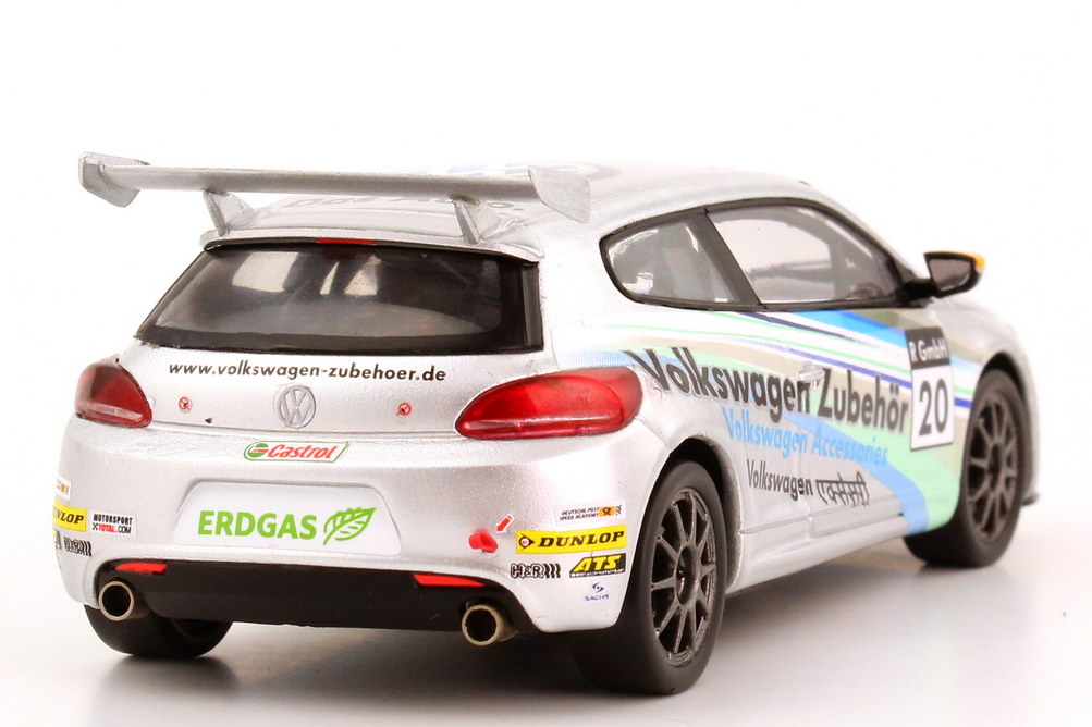 Foto 1:43 VW Scirocco III R-Cup 2012 Volkswagen Zubehör Nr.20 Werbemodell Spark 1K8099300KJKA