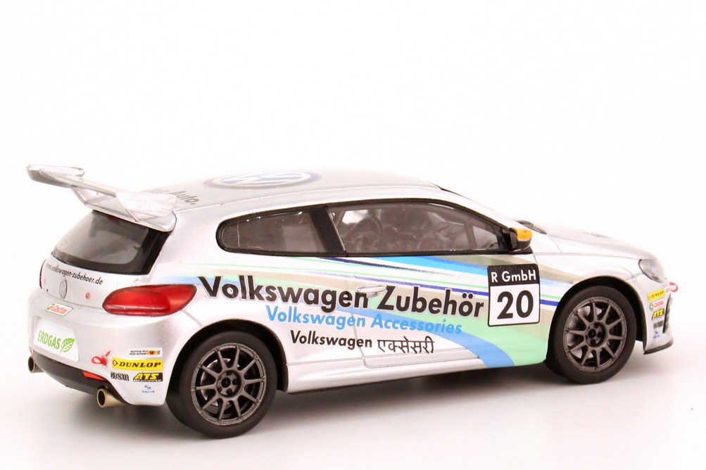 Foto 1:43 VW Scirocco III R-Cup 2012 Volkswagen Zubehör Nr.20 Werbemodell Spark 1K8099300KJKA