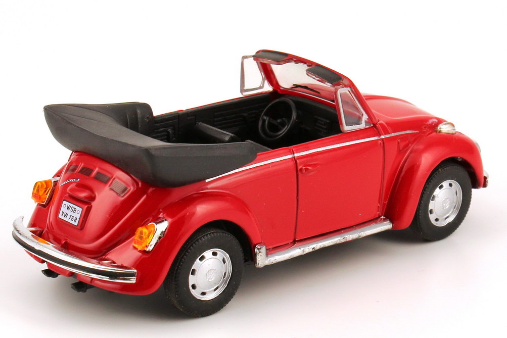 Foto 1:43 VW T3 Kasten Air-Cooled-Classics  mit Transportanhänger und VW Käfer Cabrio rot Premium ClassiXXs 11408