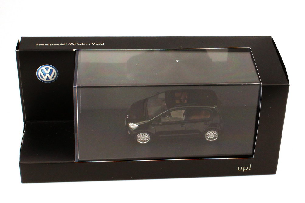 VW Up! 4-Türer black-pearl Werbemodell Schuco 1S4099300C9X in der 1zu87.com  Modellauto-Galerie