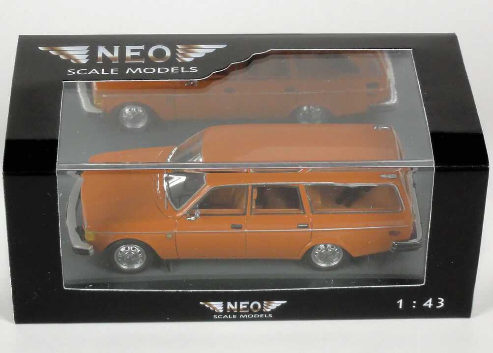 Foto 1:43 Volvo 145 Kombi (US Version) 1971 orange NEO Scale Models 43092