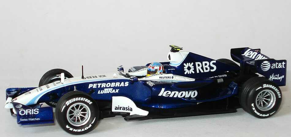 Foto 1:43 Williams-Toyota FW29 Formel 1 2007 RBS, Lenovo Nr.17, Alexander Wurz Minichamps 400070017
