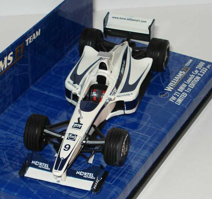 Foto 1:43 Williams F1 BMW FW21 Nr.9 Launch Car 2000 Minichamps 430000099