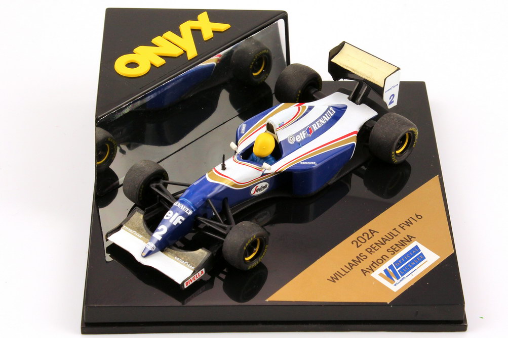 Foto 1:43 Williams Renault FW 16 Formel 1 1994 elf, Renault Nr.2, Ayrton Senna Onyx 202A
